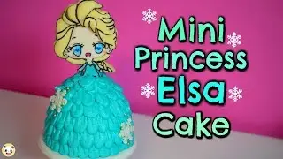 How to make the CUTEST Disney PRINCESS ELSA Cake