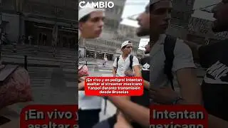 intentan asaltar al streamer mexicano Yanpol durante transmisi&oacute;n desde Bruselas#diariocambio #puebla