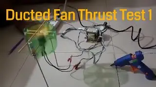 Ducted Fan Thrust Test 1: DIY Experiment with 180 Motor and Homemade Ducted Sail.