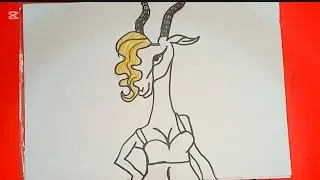 How to draw a goat/Zootopia cartoon/ #art