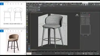 3D MODELING CONNUBIA TUKA BAR STOOL