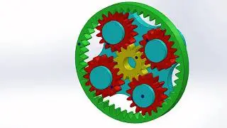 Planetary gear : Sun gear - input and Carrier - fixed