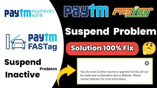 Paytm Fastag System Suspended | Paytm Fastag Deactivate Inactive Blocked Problem | Fastag Suspended
