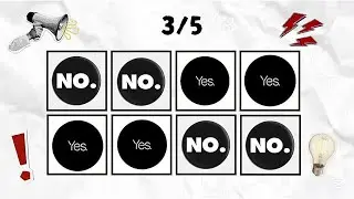 Say the word on beat! Yes or No