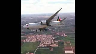 Impossible Landing!!! Amazing View before the Plane Landing eps.546