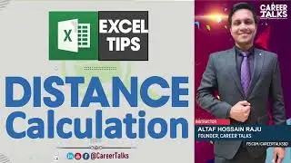 How to measure Distance in Microsoft EXCEL   Distance Formula  Google Earth distance measurement