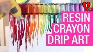 How to Resin Melted Crayon Drip Art