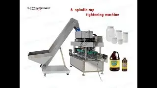 inline capper for plastic jar and bottle lid sealing machine