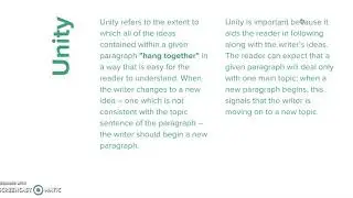 Paragraph Development Slides
