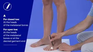 Thuasne - Lymphatrex Expert - measurement guide &ndash;leg