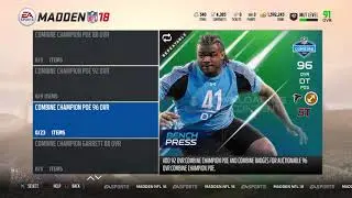 Madden 18 Combine Warriors