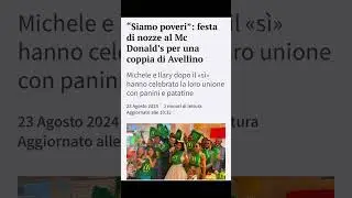 Matrimonio al McDonald's, gli sposi festeggiano al fast food: &laquo;Siamo poveri&raquo; #notizie #cronaca