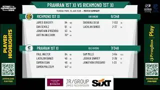 Prahran 1st XI v Richmond 1st XI