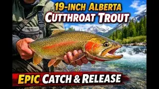 19-Inch Cutthroat Trout in Alberta | Epic River Catch & Release