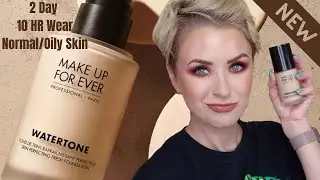 NEW MAKEUP FOR EVER WATERTONE FOUNDATION | Review + 2 Day Wear | Steff's Beauty Stash