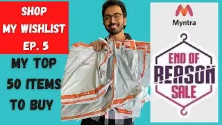 Myntra EORS 2021 Shop my wishlist|  Top 50 items to buy on sale| India&rsquo;s biggest fashion sale 2021