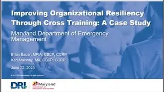 DRI Webinar - The Case for Business Continuity Training in State Emergency Management