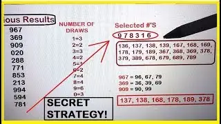 Secret Lottery Strategy to Filter all the Winning Numbers 100% Tested!