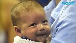 Baby Phelps is a natural swimmer, see Boomer's sweet pool pic