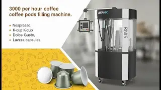 coffee pods nespresso filling sealing machine 50-70 CPMIN,  Newly upgraded, Easy to use and maintain