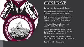 Vacation, Personal, ELD, Sick Leave, Mandatory OT, and Layoff Policy