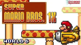 Walkthrough (SMW Hack) Super Mario Bros 1X - World 6.