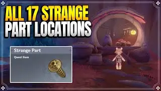 All 17 Strange Part Locations | World Quests & Puzzles |【Genshin Impact】