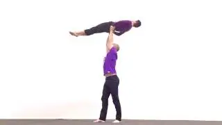 Jump Into Reverse Plank - Partner Acrobatics