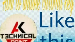 How to unable chroma key like AK technical point