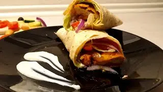 Wrap with chicken nuggets &bull; by #MomsKitchen