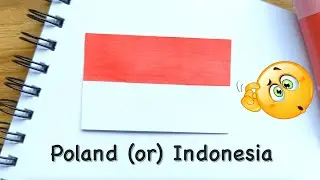 Poland or Indonesia | Flags of the world | How to color country national flags