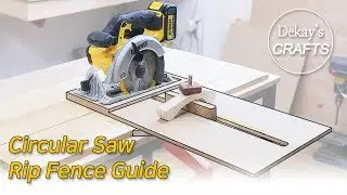 Circular Saw Rip Fence Guide | 길이 제한없이 자를수 있는 목공용 원형톱 가이드 조기대 만들기
