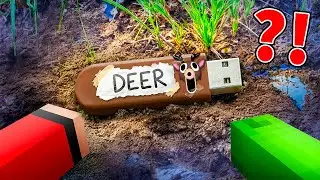 JJ and Mikey Found DEER's SECRET in Minecraft - Maizen (99 Nights In The Forest)