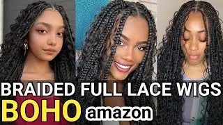 🔥AMAZON BEST FULL LACE BOHO BOX BRAIDED WIGS | LACE WIGS COMPILATION 2025