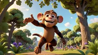 Max Monkey Does a Flip | Jungle Action Rhyme for Kids | Nursery Rhymes and Baby Songs