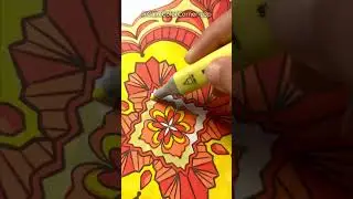Gentle Mandala Coloring for Relaxation | Stress Relief Art #art #drawing