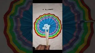 How to Make paper fan || DIY Hand fan || origami fan tutorial || Origami crafts || DIY Fan #shots