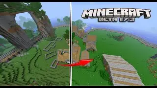I TRANSFORMED a VILLAGE in MINECRAFT BETA 1.7.3