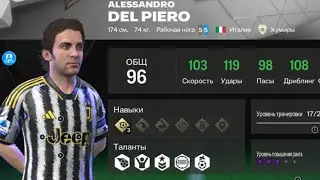 Fifa mobile 24. Alessandro Del Piero, the idol of millions of people.