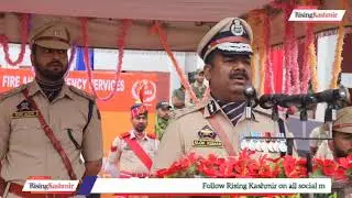 DG Fire & Emergency hoisted tricolour, paid tribute to Kishtwar victims at headquarters.