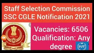 SSC CGLE 2020- 2021 detailed Notification in Tamil || Staff selection Commission|passion jobs tube