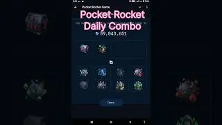 1 September Pocket Rocket Daily Combo Cards 😎