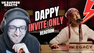 RAPPER REACTS to DAPPY - INVITE ONLY FREESTYLE | UK Music Reaction | Zee TV