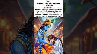 Krishna, why am i terrified of silence? #lordkrishna #krishnamotivation #krishnateachings #guidance