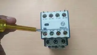 How to fit ADD ON Block on power contactor.BS Electrical