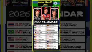 Jadwal MotoGP 2026 Lengkap, Kalender Motogp musim depan #motogp