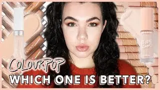 NEW! COLOURPOP PRETTY FRESH CONCEALER vs. NO FILTER MATTE CONEALER | WEAR TEST & COMPARISON