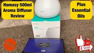 VicTsing Homasy 500ml Aroma Diffuser and Essential Oils