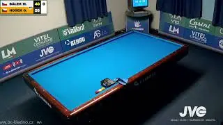 Czech league | 3-cushion | D1 | 8th round | Ondřej Ho&scaron;ek v Martin B&aacute;lek