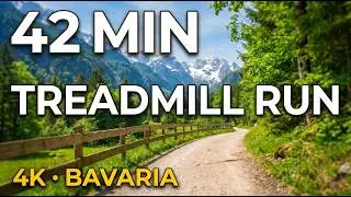 Virtual Run in Bavaria | Lechbruck am See Scenic Trail | 4K Treadmill Workout